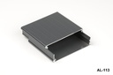 AL-113 Aluminum Profile Enclosure Dark Gray