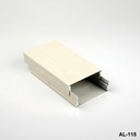 Caixa de perfil de alumínio Al-115 Branco