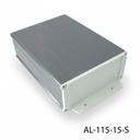 Al-115-15 Armário de perfil de alumínio cinzento claro + cinzento escuro