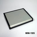 MM-195 Contenitore metallico modulare inclinato Nero