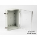 EC-2818 IP-67 kunststof behuizing / transparant deksel / zonder montageplaat