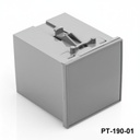 PT-190-01 Caixa para painel din cinzento escuro
