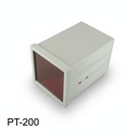 PT-180 Din Panel Enclosure Light Gray Red Panel