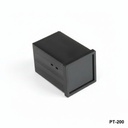 PT-200 Contenitore per pannello Din nero