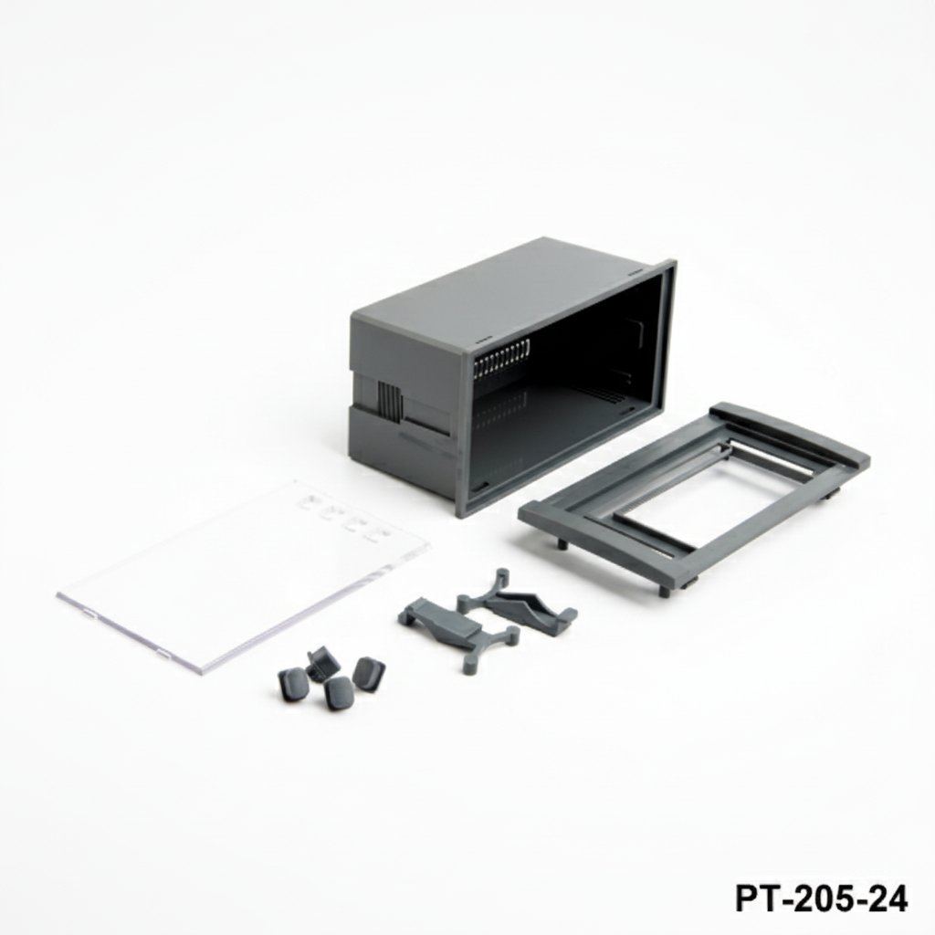 PT-205-24 paneelmontagebehuizing donkergrijs