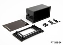 PT-205-24 Armário de montagem em painel Preto