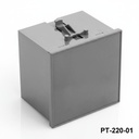 PT-220-01 Contenitore per pannello DIN Grigio scuro