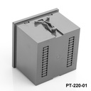 Caja para panel DIN PT-220 Gris oscuro