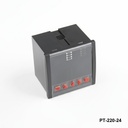 PT-220-24 Caja para panel Din Negra