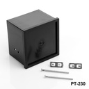 Caja para panel Din PT-230 Negra