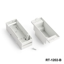 RT-1202 Caixa para calha DIN cinzento claro++