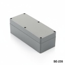 SE-235 IP-67 Sealed Enclosure (Dark Gray, Flat Cover)