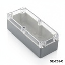 SE-235 IP-67 versiegeltes Gehäuse (dunkelgrau, transparente Abdeckung)