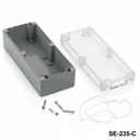 SE-235 IP-67 密閉筐体（ダークグレー、透明カバー）