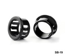 [SB-19-0-0-S-0] Boccola a scatto (nera, 19 mm)+