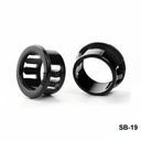 [SB-19-0-0-S-0] Casquillo a presión (negro, 19 mm)+