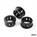 [SB-22-0-0-S-0] Casquilho de encaixe (preto, 22 mm)