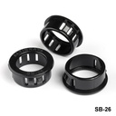 [SB-26-0-0-S-0] Snap Bushing ( Black, 26 mm)