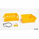 [VK-200-0-0-Z-0] VK-200 IP-67 İş Makinası Kumanda Kutusu (Sarı)+