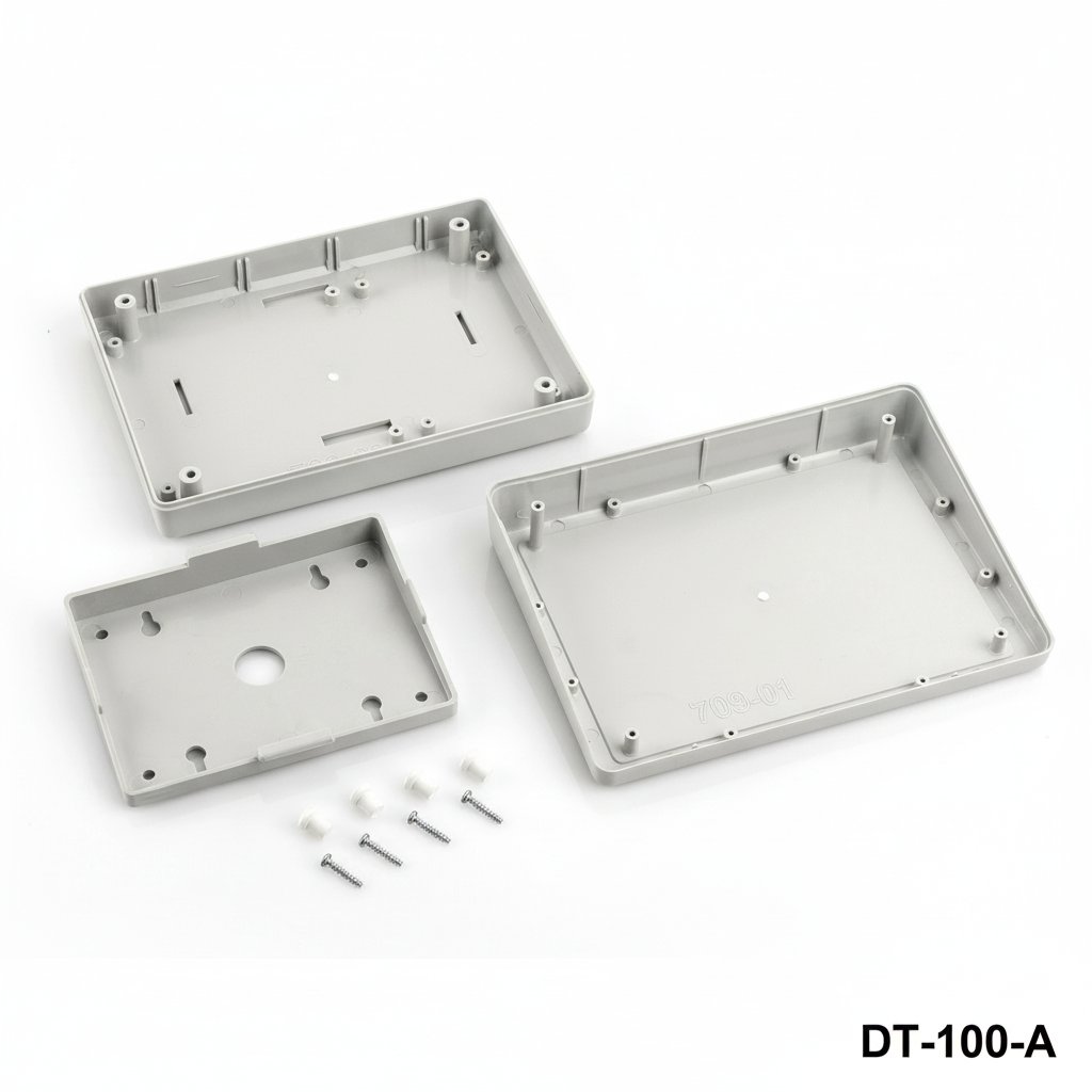 Caixa de secretária inclinada DT-100 (cinzento claro) com kit de montagem inclinada (peças)