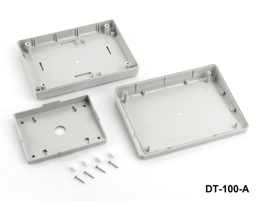 DT-100 斜面桌面机箱（浅灰色）带斜面安装套件（件）