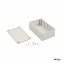 Pr-224 plastik proje kutusu açık gri +