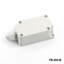 TB-204 IP-67-es burkolat felfrissített kábelfülkével