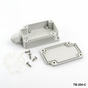 [TB-204-C-0-G-V0] Caixa TB-204 IP-67 com bucim moldado