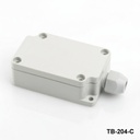 [TB-204-C-0-G-V0]  TB-204 IP-67  Enclosure with Moulded-on Cable Gland