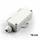 [TB-242-0-0-G-V0] TB-242 Rakorlu IP-67 Bağlantı Kutuları (Açık Gri, ABS, V0)