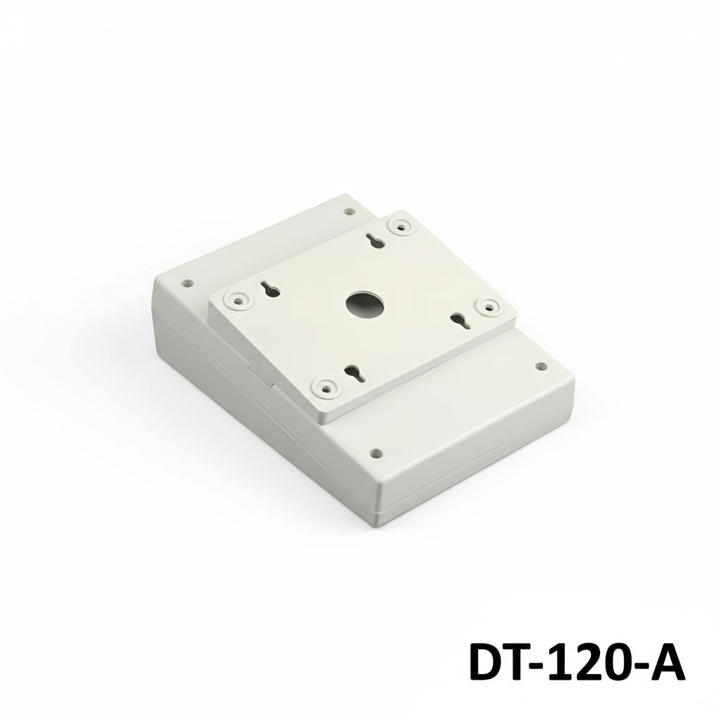 DT-120 Armadio da tavolo inclinato (grigio chiaro) con kit di montaggio inclinato