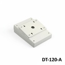 Caja de sobremesa inclinada DT-120 ( gris claro ) con kit de montaje inclinado