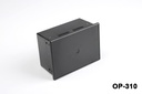 Op-310 Operator Panel Enclosure Black Closed Screen Opening 