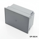 OP-362 Περίβλημα πίνακα χειριστή σκοτεινό κλειστό