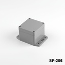 [SF-206-0-0-D-0] Περιβλήματα βαρέως τύπου SF-206 IP-67 με φλάντζες ( σκούρο γκρι, επίπεδο κάλυμμα )