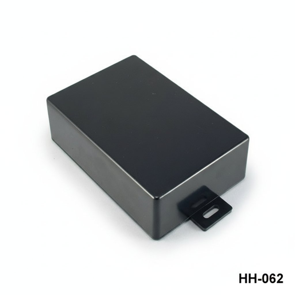 Caixa de mão HH-062 preta com orelha de montagem