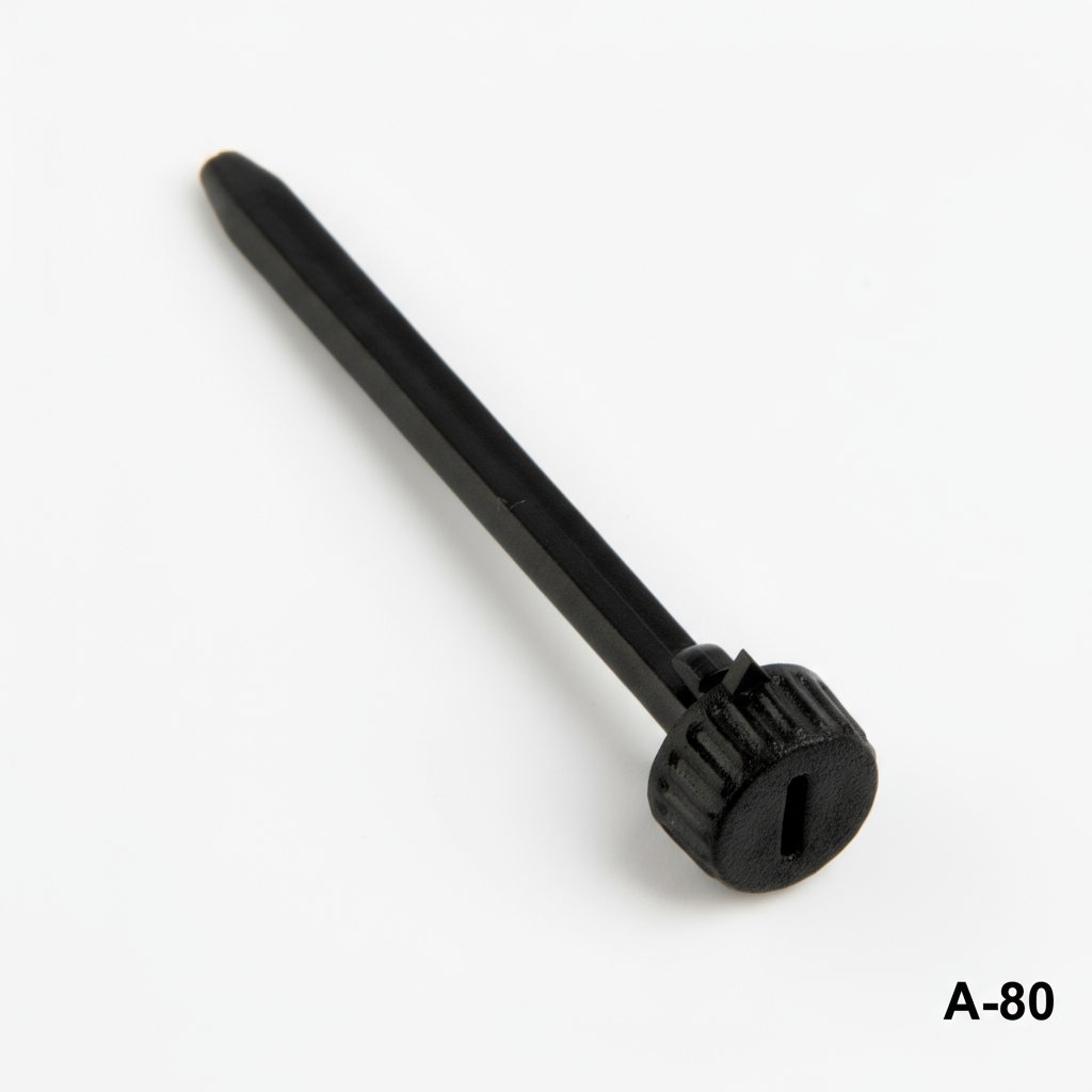 Pomo de eje A-80 para recortadora (grueso) (negro)