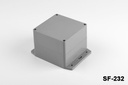 [SF-232-0-0-D-0]  SF-232 IP-67 Flanged Heavy Duty Enclosures ( Dark Gray , Flat Cover )