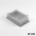 SF-236 Contenitori flangiati per uso intensivo IP-67 (grigio scuro, ABS, coperchio trasparente)