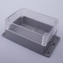 [SF-238-0-0-G-V0] SF-238 IP-67 Flanged Heavy Duty Enclosures  ( Light Gray, Flat Cover, V0)