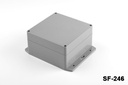 [SF-246-0-0-D-0] SF-246 IP-67 Flanged Heavy Duty Enclosures ( Dark Gray , Flat Cover ) 