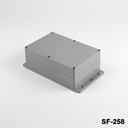 [SF-258-0-0-D-0] Invólucros de alta resistência com flange SF-258 IP-67 (cinzento escuro, tampa plana, HB)