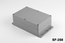 [SF-258-0-0-D-0] SF-258 IP-67 Contenitori flangiati per uso intensivo (grigio scuro, coperchio piatto, HB)