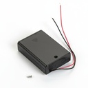 [SBH-331-AS] SBH-331-AS 3 adet UM-3 / AA boy kalem pil için tutucu (Yan Yana) (Kablolu) (Anahtarlı) (Kapaklı)