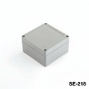 [SE-218-0-0-D-0] SE-218 IP-67 Boîtiers plastiques pour usage intensif ( Gris foncé, couvercle plate)