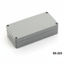 [SE-225-0-0-D-0] SE-225 IP-67 Contalı Kutu (Koyu Gri, ABS, Düz Kapak)+