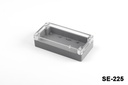 SE-225 IP-67 Plastic Heavy Duty Enclosure (Dark Gray, ABS, Transparent Cover)