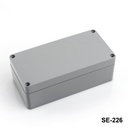 [SE-226-0-0-D-0] SE-226 IP-67 Plastic Heavy Duty Enclosure (Dark Gray, ABS, Flat Cover)