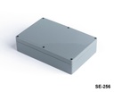 [SE-256-0-0-D-0] SE-256 IP-67 Plastic Heavy Duty Enclosure ( Dark Gray, no Sticker Pool , Flat Panel, HB)