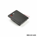 [SBH-341-4A] SBH-341-4A pcs UM-3 / AA size Battery Holder (Side by side) (Wired) (No Button) (Covered)